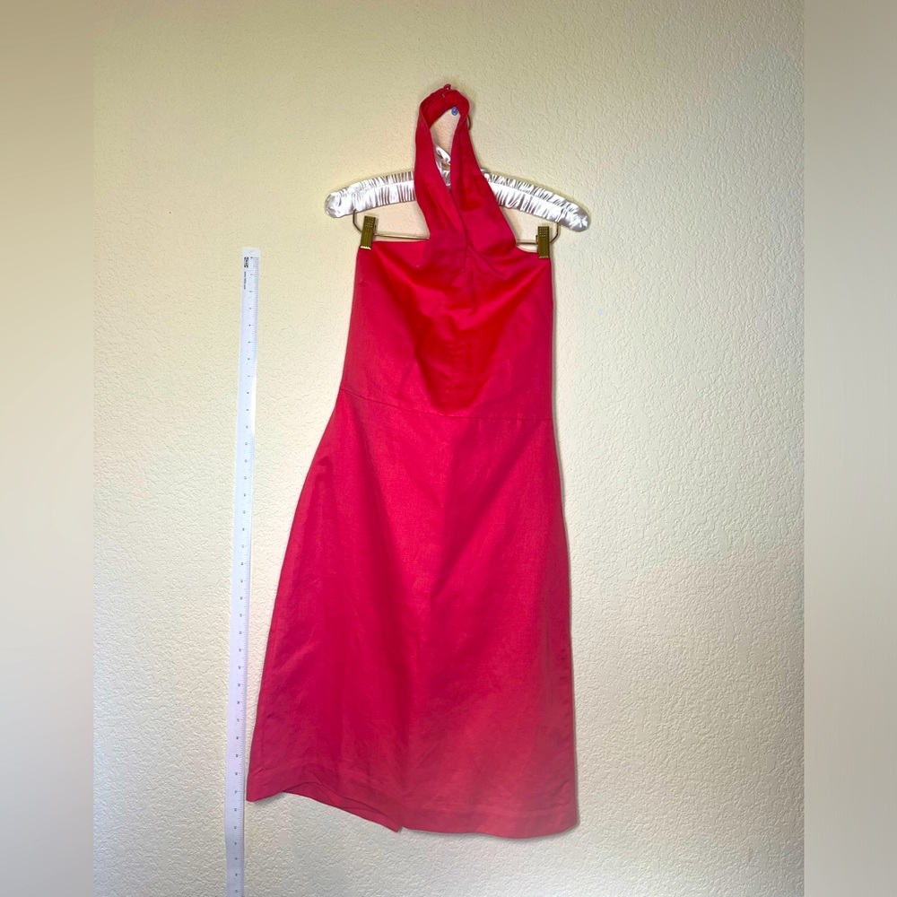 Banana Republic Cherry Pink Linen Cotton dress size 4